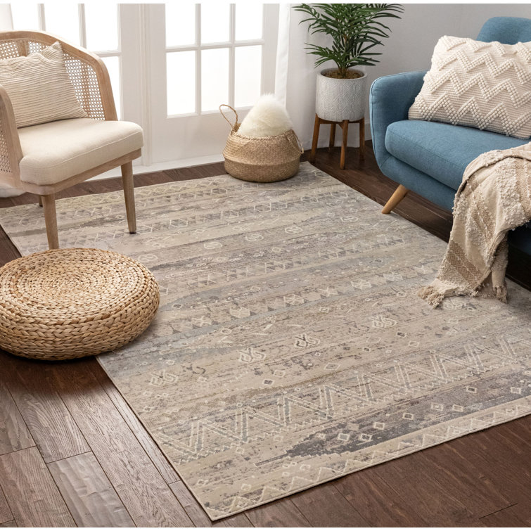World Menagerie Campo Power Loom Beige Rug & Reviews Wayfair.co.uk